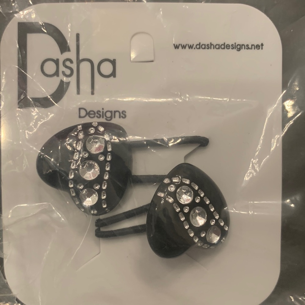 Brand new black heart Tap Ties.  Perfect for any tap shoe or prefect hair tie